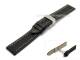 Uhrenarmband 24mm schwarz Kalbsleder genarbt Faltschlie�e CONDOR (Schlie�enansto� 22 mm)