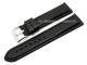 Uhrenarmband 24mm schwarz Kamel-Narbung gepolstert abgen�ht von CONDOR (Schlie�enansto� 22 mm)