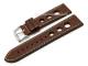 Uhrenarmband 22mm braun Racing Design wei�e Naht von CONDOR (Schlie�enansto� 20 mm)