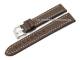 Uhrenarmband 20mm dunkelbraun Kalbsleder helle Kontrastnaht CONDOR (Schlie�enansto� 18 mm)