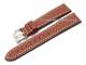 Uhrenarmband 22mm braun Kalbsleder fein genarbt helle Kontrastnaht CONDOR (Schlie�enansto� 20 mm)