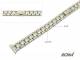 Uhrenarmband 12mm Edelstahl ROWI teilweise poliert elegantes Design