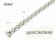 Uhrenarmband 10mm Edelstahl ROWI massiv teilweise poliert modernes Design