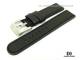 Ersatzarmband Danish-Design 20mm schwarz Leder genarbt robust f�r IQ13Q712