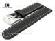 Ersatzarmband Danish-Design 23mm schwarz Leder genarbt robust helle Naht f�r IQ13Q712
