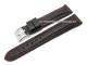 Uhrenarmband 24mm schwarz Carbon-Look rote Kontrastnaht (Schlie�enansto� 22 mm)