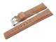 Uhrenarmband 22mm hellbraun B�ffelleder fein genarbt (Schlie�enansto� 20 mm)