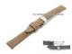 Uhrenarmband 14mm braun echt Perlrochen mit Faltschlie�e