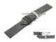 Uhrenarmband 18mm schwarz echt Perlrochen mit Faltschlie�e