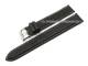 Uhrenarmband XL 20mm schwarz B�ffelleder genarbt (Schlie�enansto� 20 mm)