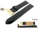 Uhrenarmband 18mm schwarz echt Krokodil Classik ohne Naht von Di-Modell (Schlie�enansto� 16 mm)
