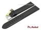 Uhrenarmband 18mm schwarz echt Eidechse Klassik ohne Naht von Di-Modell (Schlie�enansto� 16 mm)
