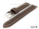 Uhrenarmband 20mm dunkelbraun EULIT \