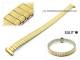 Uhrenarmband Edelstahl 09-12mm EULIT Zugband Wechselansto� elegant goldfarben