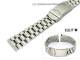 Uhrenarmband 20mm Edelstahl EULIT geb�rstet massiv klassisches Design