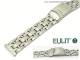 Uhrenarmband 20mm Edelstahl EULIT massiv elegant teilweise poliert