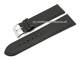 Uhrenarmband  24mm schwarz Oberfl�che sehr fein genarbt