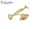 Butterfly-Faltschlie�e (EmBFS-72) 20mm Edelstahl PVD vergoldet poliert ohne Dr�cker
