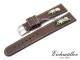 Uhrenarmband 20mm dunkelbraun Leder/Textil Trachten-Look von EICHM�LLER (Schlie�enansto� 18 mm)