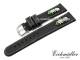 Uhrenarmband 20mm schwarz Leder/Textil Trachten-Look von EICHM�LLER (Schlie�enansto� 18 mm)