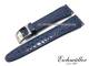 Uhrenarmband f�r Swatch 19mm dunkelblau Kroko-Narbung
