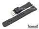 Sportband 24mm schwarz Natur-Kautschuk glatte Oberfl�che