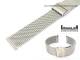 Uhrenarmband 18mm Edelstahl Milanaise robust matt Schiebeverschluss von Eichm�ller