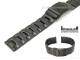 Uhrenarmband Edelstahl schwarz 20mm massiv matt von Eichm�ller (Schlie�enansto� 20 mm)
