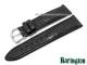 Uhrenarmband XS 20mm schwarz Louisiana-Kroko-Pr�gung von BARINGTON (Schlie�enansto� 18 mm)