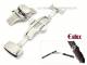 Butterfly-Faltschlie�e (EuBFS-101) 16mm elegant Edelstahl mit Dr�ckern von EULUX