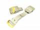 Sicherheitsfaltschlie�e (HeSFS-09) 20mm Edelstahl bicolor fein geb�rstet mit Dr�ckern