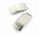 Faltschlie�e (EkMFS-5021) 17/9mm Edelstahl fein geb�rstet f�r Metallb�nder