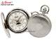 Savonette-Taschenuhr silberfarben mit Mondphasenanzeige von Gard� (Ruhla) (*GD*TU*)