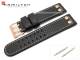 Uhrenarmband HAMILTON 22mm schwarz Carbon-Look mit Nieten ros� f�r H77696793