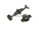 PREISTIPP: Butterfly-Faltschlie�e (HeBFS-12) 22mm Edelstahl schwarz poliert mit Dr�ckern