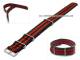Uhrenarmband 22mm schwarz-rot  NATO-Durchzugsband