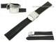 Uhrenarmband 18mm schwarz Alligator-Pr�gung Faltschlie�e (Schlie�enansto� 18 mm)