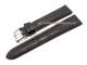 Uhrenarmband 18mm schwarz Alligator robust rote Kontrastnaht (Schlie�enansto� 18 mm)