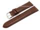 Uhrenarmband XS 20mm dunkelbraun Alligator-Pr�gung matt abgen�ht (Schlie�enansto� 18 mm)