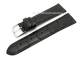 Uhrenarmband XS 20mm schwarz Alligator-Pr�gung matt abgen�ht (Schlie�enansto� 18 mm)