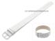 Uhrenarmband 18mm wei� glatt Leder-Durchzugsband (Schlie�enansto� 18 mm)