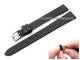 Uhrenarmband XL 14mm schwarz Clip f�r feste Stege (Schlie�enansto� 12 mm)