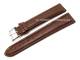 Uhrenarmband 22mm dunkelbraun Alligator-Pr�gung robust abgen�ht (Schlie�enansto� 20 mm)