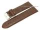 Uhrenarmband XL 28mm dunkelbraun Alligator-Pr�gung matt (Schlie�enansto� 26 mm)