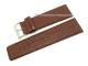 Uhrenarmband XL 30mm dunkelbraun Alligator-Pr�gung matt (Schlie�enansto� 28 mm)