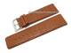 Uhrenarmband XL 30mm hellbraun Alligator-Pr�gung matt (Schlie�enansto� 28 mm)
