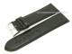 Uhrenarmband  XL 28mm schwarz Alligator-Pr�gung matt (Schlie�enansto� 26 mm)