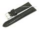 Uhrenarmband 24mm schwarz Leder gepr�gt African-Croco (Schlie�enansto� 22 mm)