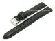 Uhrenarmband 15mm schwarz Leder genarbt (Schlie�enansto� 14 mm)