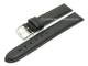 Uhrenarmband 17mm schwarz Leder genarbt (Schlie�enansto� 16 mm)